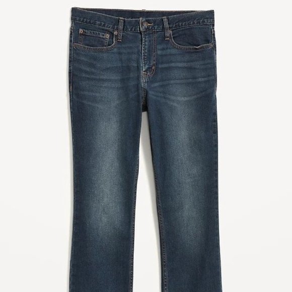 Old Navy Boot-Cut Built-In Flex Jeans for Men Dark Wash  50W x 32L NWT - Picture 2 of 3